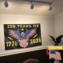 Load image into Gallery viewer, Navy Defending Freedom Since 1775 Flag with FREE American Pin