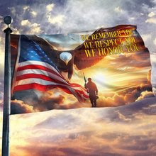 Load image into Gallery viewer, We Remember You Eagle Flag