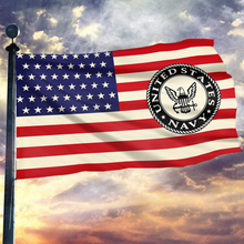 Load image into Gallery viewer, Navy USA Flag