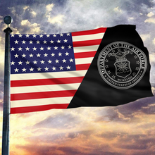 Load image into Gallery viewer, Air Force Seal Logo Flag