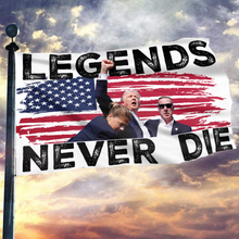 Load image into Gallery viewer, Trump - Legends Never Die Flag