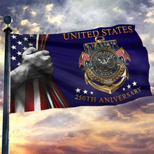 Load image into Gallery viewer, 250th Anniversary US Navy Flag