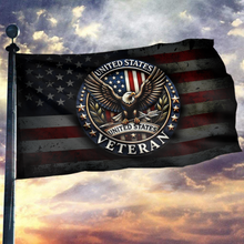 Load image into Gallery viewer, Patriotic American Veteran Flag