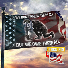 Load image into Gallery viewer, We Owe Them All Flag with FREE American Pin