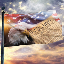 Load image into Gallery viewer, Vintage American Eagle Flag