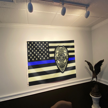 Load image into Gallery viewer, Thin Blue Line Police Flag