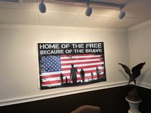 Load image into Gallery viewer, Home Of The Free Because of the Brave USA Flag