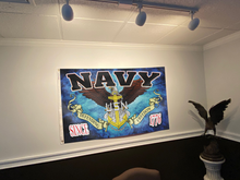 Load image into Gallery viewer, Navy Defending Freedom - USN Flag