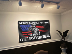 We Owe Our Veterans Everything Flag
