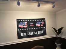 Load image into Gallery viewer, 45 47 Trump USA Flag