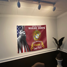 Load image into Gallery viewer, 250th Anniversary Marine Corps Flag