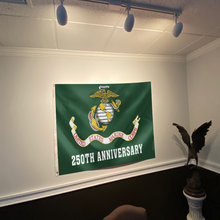 Load image into Gallery viewer, 250th Anniversary USMC Flag