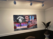 Load image into Gallery viewer, 911 We Will Never Forget Eagle Flag
