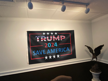 Load image into Gallery viewer, TRUMP 2024 Save America Star Flag