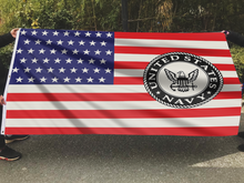 Load image into Gallery viewer, Navy USA Flag