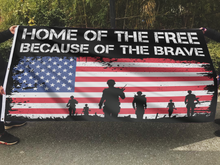 Load image into Gallery viewer, Home Of The Free Because of the Brave USA Flag