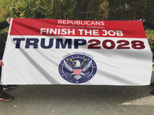 Load image into Gallery viewer, Finish The Job Trump Flag
