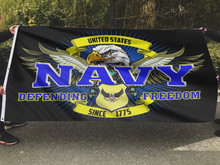 Load image into Gallery viewer, Navy Defending Freedom Since 1775 Flag