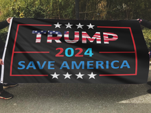 Load image into Gallery viewer, TRUMP 2024 Save America Star Flag