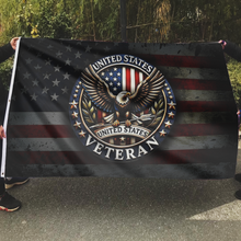 Load image into Gallery viewer, Patriotic American Veteran Flag