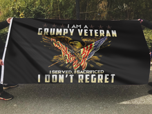 Load image into Gallery viewer, I Am A Grumpy Veteran Flag