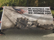 Load image into Gallery viewer, We Remember, We Honor You USA Flag