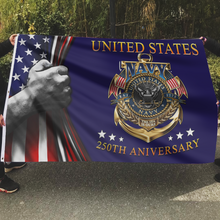 Load image into Gallery viewer, 250th Anniversary US Navy Flag