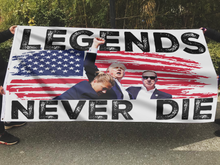 Load image into Gallery viewer, Trump - Legends Never Die Flag