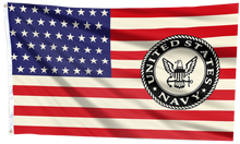 Load image into Gallery viewer, Navy USA Flag
