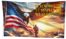 Load image into Gallery viewer, We Remember You Eagle Flag