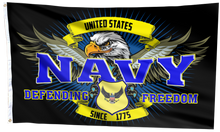 Load image into Gallery viewer, Navy Defending Freedom Since 1775 Flag
