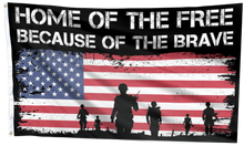 Load image into Gallery viewer, Home Of The Free Because of the Brave USA Flag