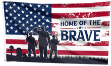 Load image into Gallery viewer, Home of the Brave USA Flag