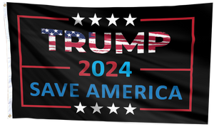 TRUMP 2024 Save America Star Flag