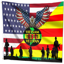 Load image into Gallery viewer, Vietnam Veteran Eagle Of Freedom Flag