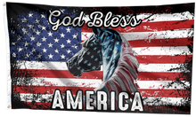 Load image into Gallery viewer, God Bless America Horse Flag