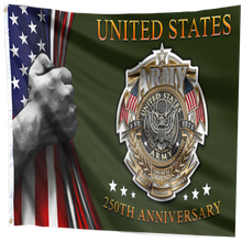 Load image into Gallery viewer, 250th Anniversary US Army Flag