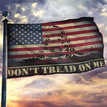 Load image into Gallery viewer, Don't Tread On Me USA Flag + This well Defend 2A Vintage American Flag 2-Pack Bundle