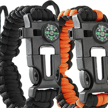 Load image into Gallery viewer, Survival Paracord Bracelet High Quality for Outdoor