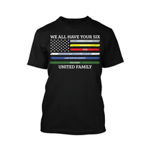 Load image into Gallery viewer, We All Have Your Six United Family - Mens Shirt
