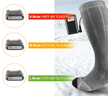 Load image into Gallery viewer, Rechargeable Battery Electric Heated Socks