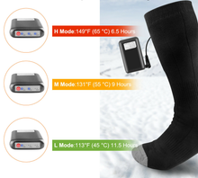 Load image into Gallery viewer, Rechargeable Battery Electric Heated Socks