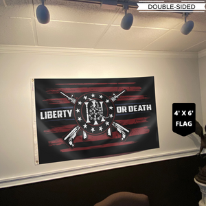 Don't Tread On Me Liberty Or Death Flag