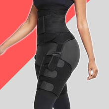 Load image into Gallery viewer, 3 in 1 Neoprene Adjustable Belt Sweat Waist Trainer and Thigh Trimmer