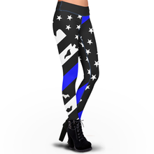 Load image into Gallery viewer, Pre-Release Thin Blue Line - Sublimation Leggings