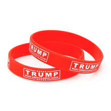 Load image into Gallery viewer, Trump 2020 Silicone Bracelet - Rally Bracelets 2-PACK
