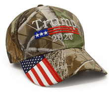 Load image into Gallery viewer, Bullrun Donald Trump 2020 Hat Mossy Oak Camo Hat