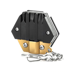 Multitool Hexagonal Kit - Mini Pocket Survival Tool Set Keychain