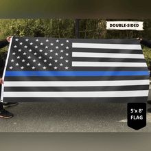 Load image into Gallery viewer, Thin Blue Line Flag