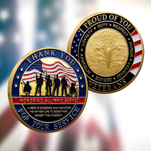 Honoring All Who Served - Veteran Coin - Buy More, Save More Bundle